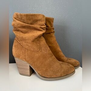 Tan Suede Booties